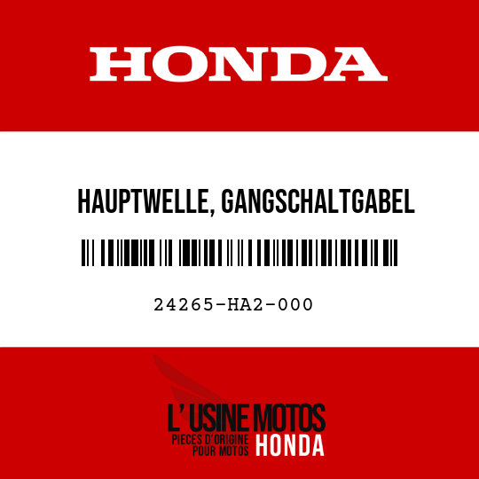 image de 24265-HA2-000 HAUPTWELLE, GANGSCHALTGABEL