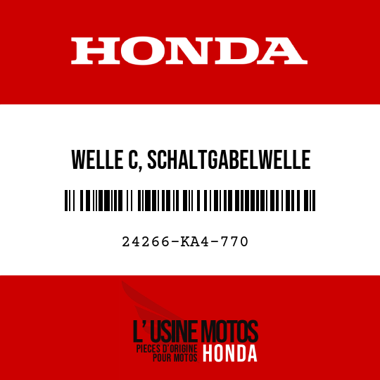 image de 24266-KA4-770 WELLE C, SCHALTGABELWELLE