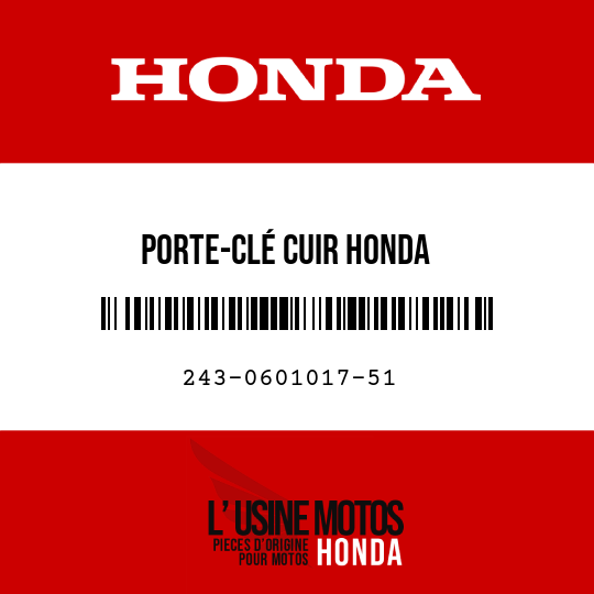 image de 243-0601017-51 PORTE-CLÉ CUIR HONDA