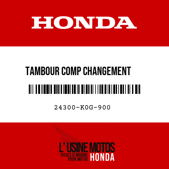 image de 24300-K0G-900 TAMBOUR COMP CHANGEMENT      VITESSE