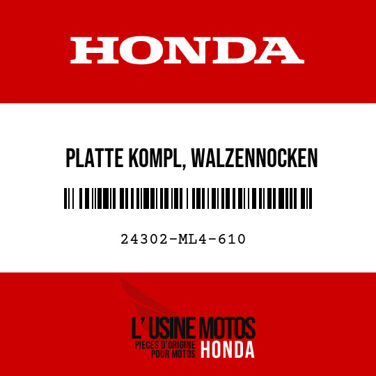 image de 24302-ML4-610 PLATTE KOMPL, WALZENNOCKEN