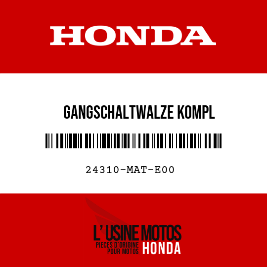 image de 24310-MAT-E00 GANGSCHALTWALZE KOMPL