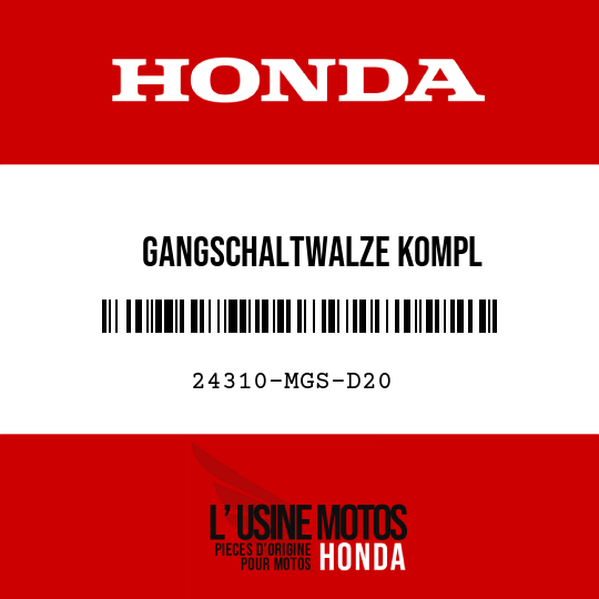 image de 24310-MGS-D20 GANGSCHALTWALZE KOMPL
