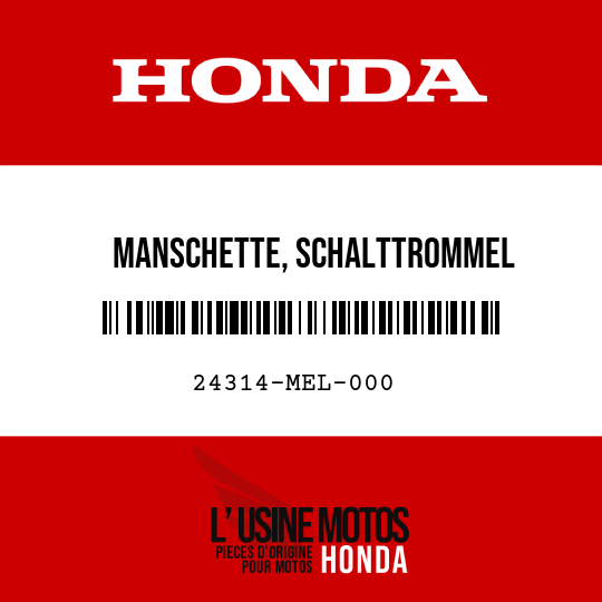 image de 24314-MEL-000 MANSCHETTE, SCHALTTROMMEL