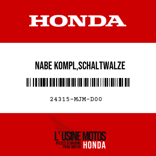 image de 24315-MJM-D00 NABE KOMPL,SCHALTWALZE