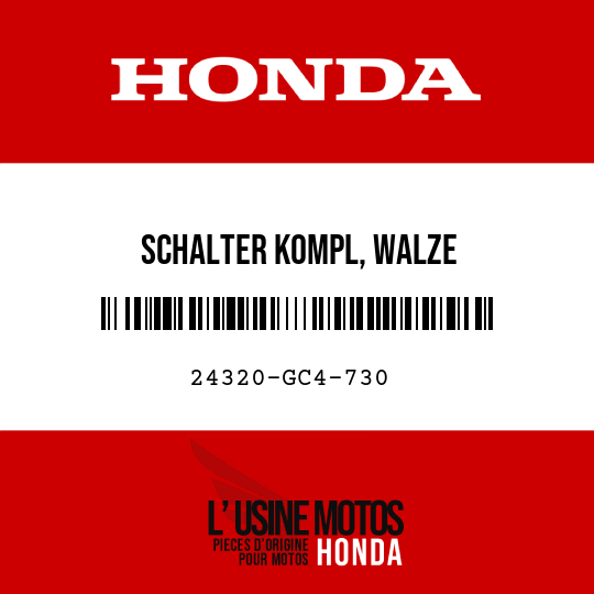 image de 24320-GC4-730 SCHALTER KOMPL, WALZE