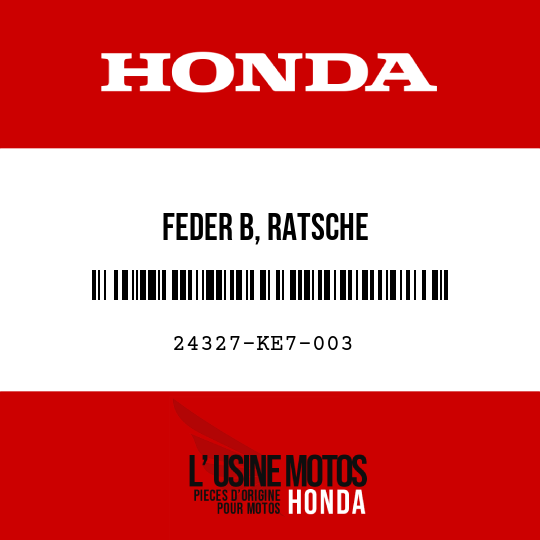 image de 24327-KE7-003 FEDER B, RATSCHE