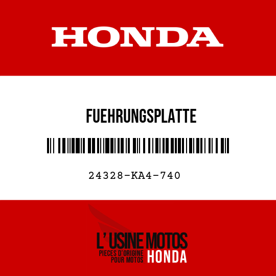 image de 24328-KA4-740 FUEHRUNGSPLATTE