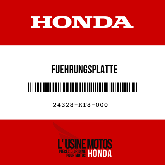 image de 24328-KT8-000 FUEHRUNGSPLATTE
