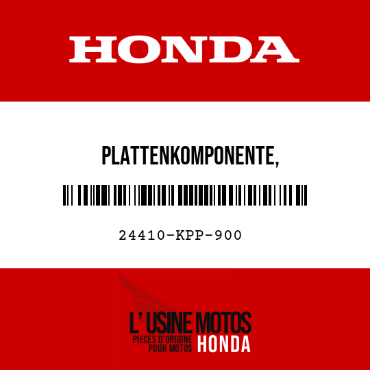 image de 24410-KPP-900 PLATTENKOMPONENTE, SCHALTTROMMELANSCHLAG