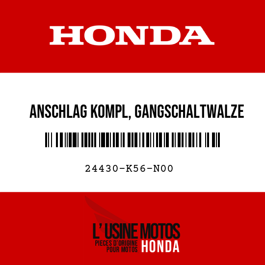 image de 24430-K56-N00 ANSCHLAG KOMPL, GANGSCHALTWALZE