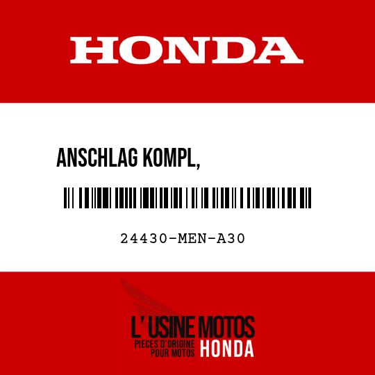 image de 24430-MEN-A30 ANSCHLAG KOMPL,              GANGSCHALTWALZE