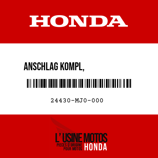 image de 24430-MJ0-000 ANSCHLAG KOMPL,              GANGSCHALTWALZE