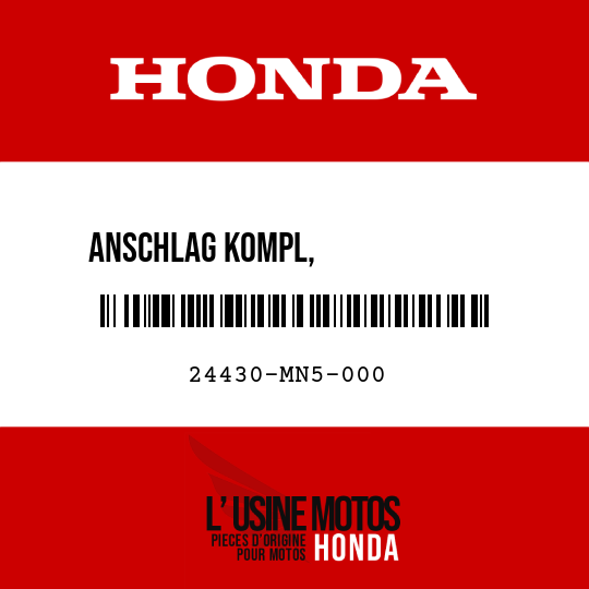 image de 24430-MN5-000 ANSCHLAG KOMPL,              GANGSCHALTWALZE