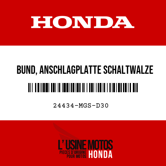 image de 24434-MGS-D30 BUND, ANSCHLAGPLATTE SCHALTWALZE