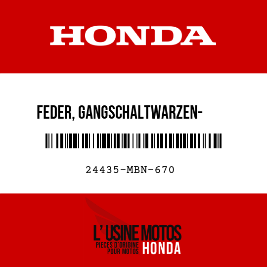 image de 24435-MBN-670 FEDER, GANGSCHALTWARZEN-      ANSCHLAG