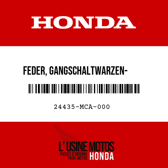 image de 24435-MCA-000 FEDER, GANGSCHALTWARZEN-      ANSCHLAG