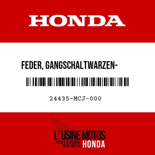 image de 24435-MCJ-000 FEDER, GANGSCHALTWARZEN-      ANSCHLAG