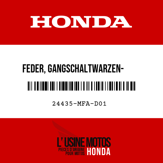 image de 24435-MFA-D01 FEDER, GANGSCHALTWARZEN-      ANSCHLAG