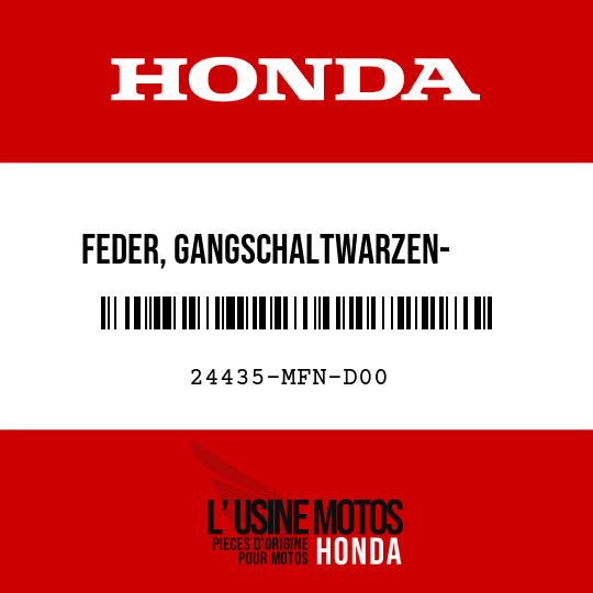 image de 24435-MFN-D00 FEDER, GANGSCHALTWARZEN-      ANSCHLAG