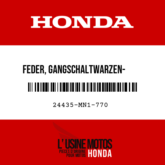 image de 24435-MN1-770 FEDER, GANGSCHALTWARZEN-      ANSCHLAG