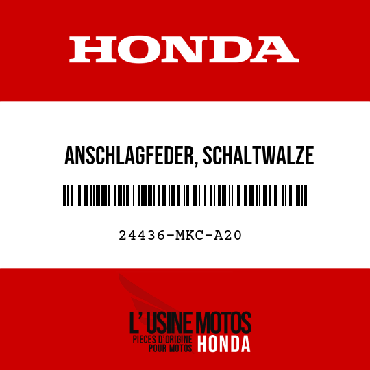 image de 24436-MKC-A20 ANSCHLAGFEDER, SCHALTWALZE