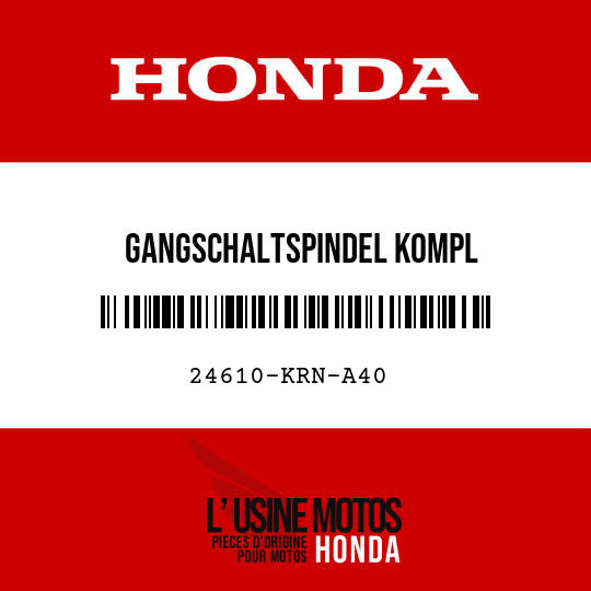 image de 24610-KRN-A40 GANGSCHALTSPINDEL KOMPL