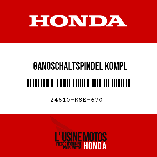image de 24610-KSE-670 GANGSCHALTSPINDEL KOMPL