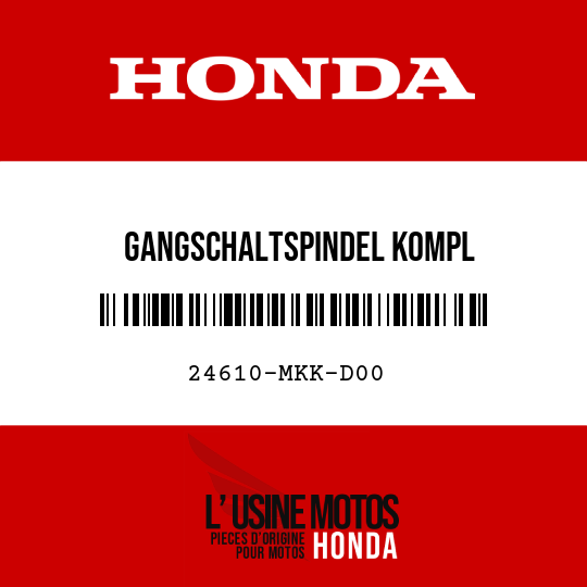 image de 24610-MKK-D00 GANGSCHALTSPINDEL KOMPL