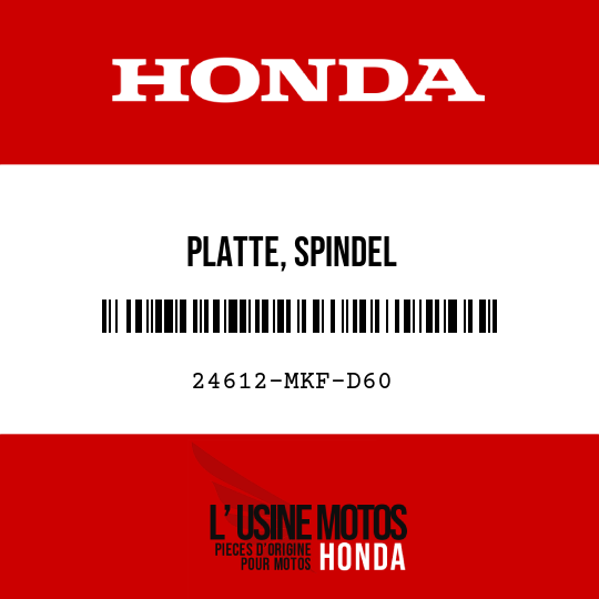 image de 24612-MKF-D60 PLATTE, SPINDEL