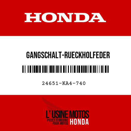 image de 24651-KA4-740 GANGSCHALT-RUECKHOLFEDER