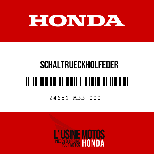 image de 24651-MBB-000 SCHALTRUECKHOLFEDER