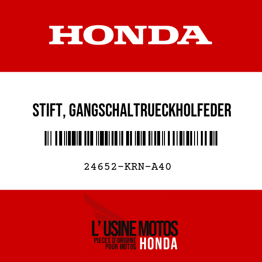 image de 24652-KRN-A40 STIFT, GANGSCHALTRUECKHOLFEDER