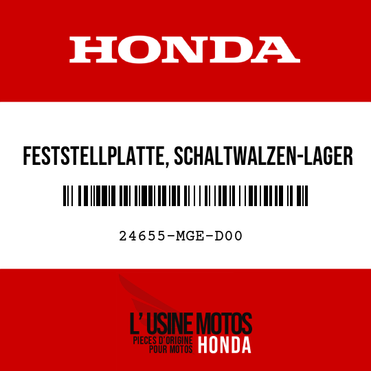 image de 24655-MGE-D00 FESTSTELLPLATTE, SCHALTWALZEN-LAGER