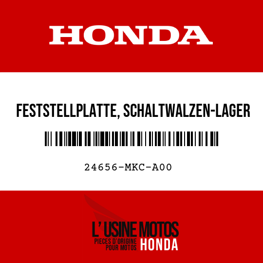 image de 24656-MKC-A00 FESTSTELLPLATTE, SCHALTWALZEN-LAGER