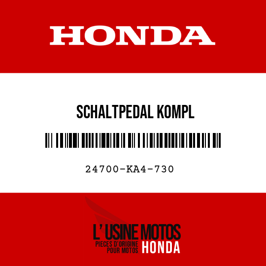 image de 24700-KA4-730 SCHALTPEDAL KOMPL