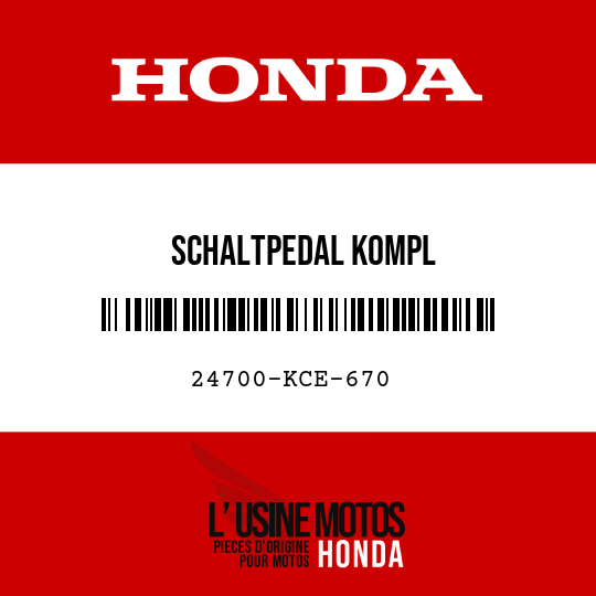 image de 24700-KCE-670 SCHALTPEDAL KOMPL