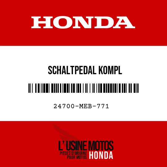 image de 24700-MEB-771 SCHALTPEDAL KOMPL
