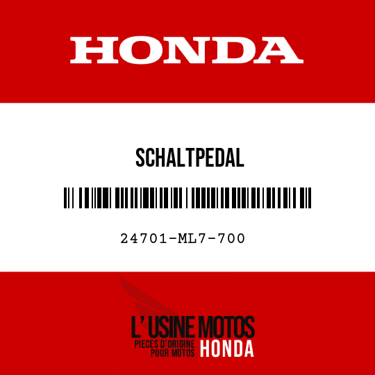 image de 24701-ML7-700 SCHALTPEDAL