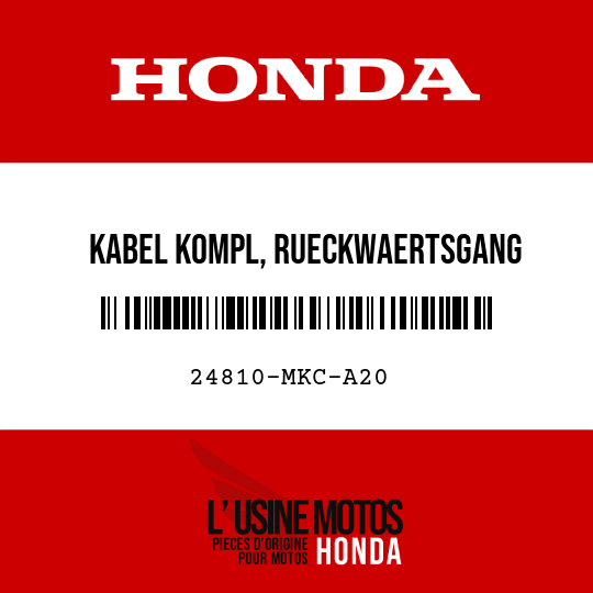 image de 24810-MKC-A20 KABEL KOMPL, RUECKWAERTSGANG
