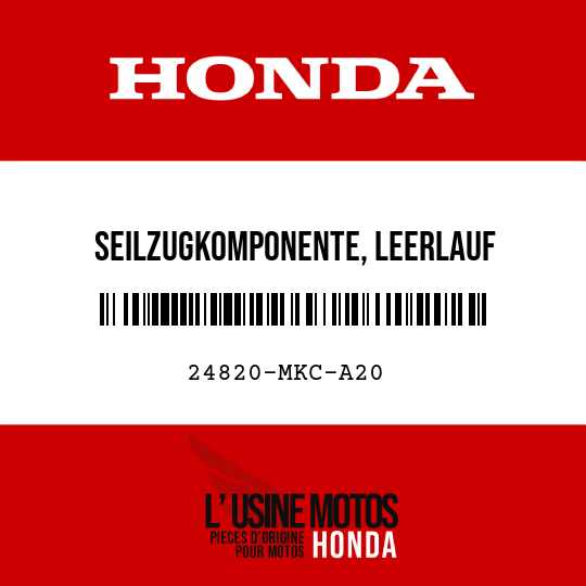 image de 24820-MKC-A20 SEILZUGKOMPONENTE, LEERLAUF