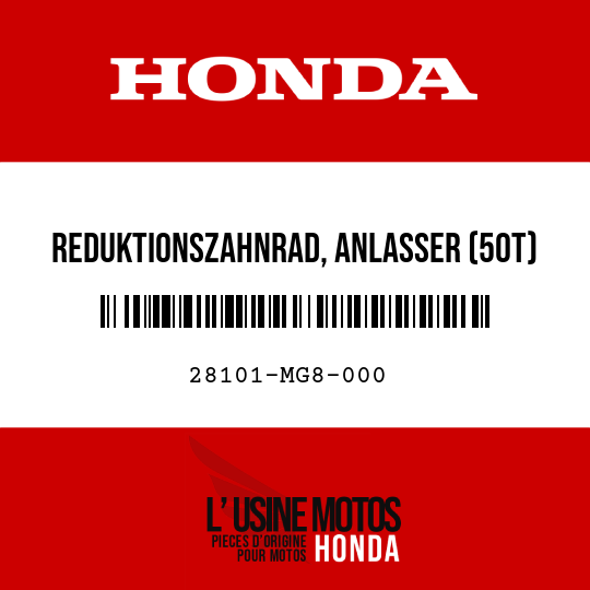 image de 28101-MG8-000 REDUKTIONSZAHNRAD, ANLASSER (50T)
