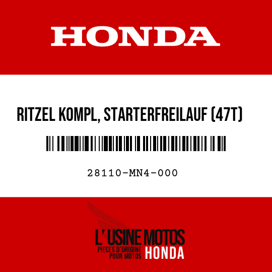 image de 28110-MN4-000 RITZEL KOMPL, STARTERFREILAUF (47T)