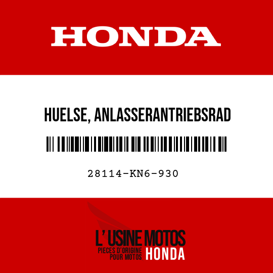 image de 28114-KN6-930 HUELSE, ANLASSERANTRIEBSRAD