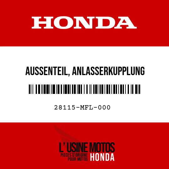 image de 28115-MFL-000 AUSSENTEIL, ANLASSERKUPPLUNG
