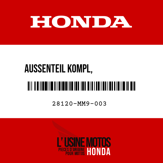 image de 28120-MM9-003 AUSSENTEIL KOMPL, ANLASSERKUPPLUNG (BORG WARNER)