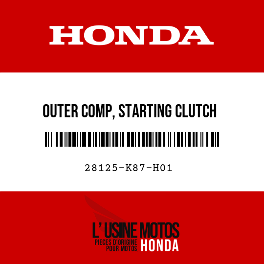 image de 28125-K87-H01 OUTER COMP, STARTING CLUTCH