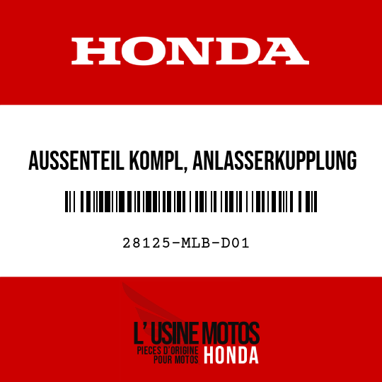 image de 28125-MLB-D01 AUSSENTEIL KOMPL, ANLASSERKUPPLUNG