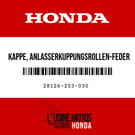 image de 28126-253-030 KAPPE, ANLASSERKUPPUNGSROLLEN-FEDER