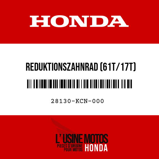 image de 28130-KCN-000 REDUKTIONSZAHNRAD (61T/17T)